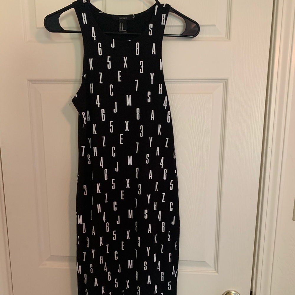 Bodycon graphic print tank dress